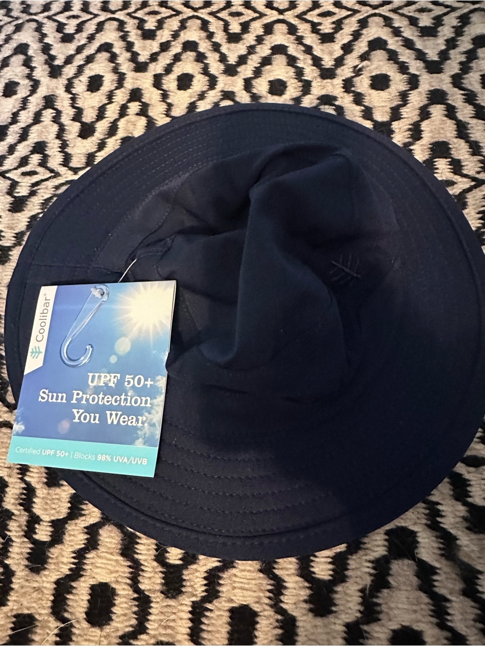 Coolibar Kids UPF 50+ Sun Hat - Navy Blue